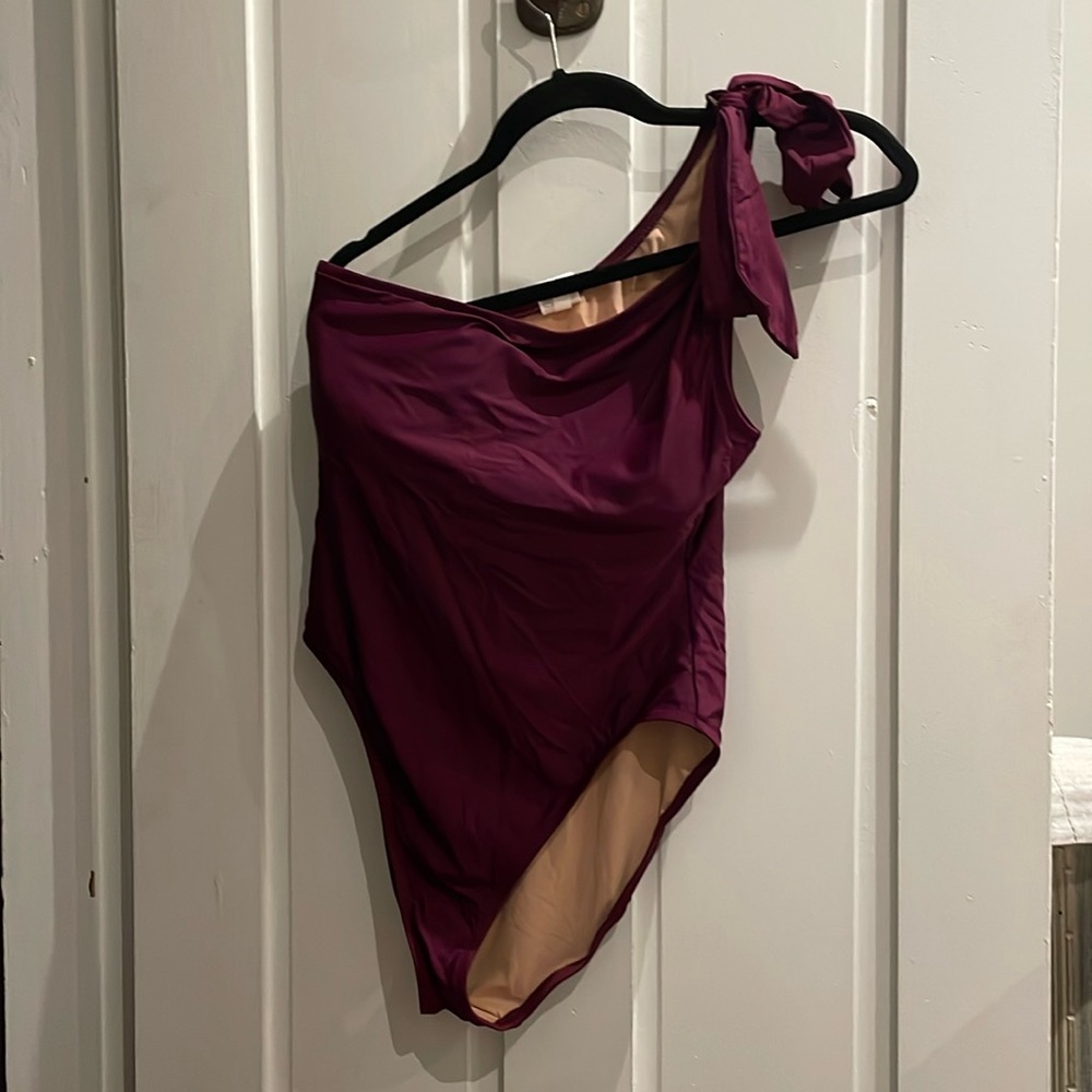 J.Crew one shoulder tie one-piece swimsuit-NWT-SZ14